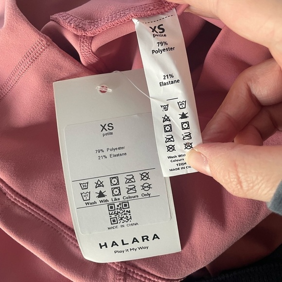 Halara Pink Flare Leggings Size X Small New With Tags - Picture 6 of 7